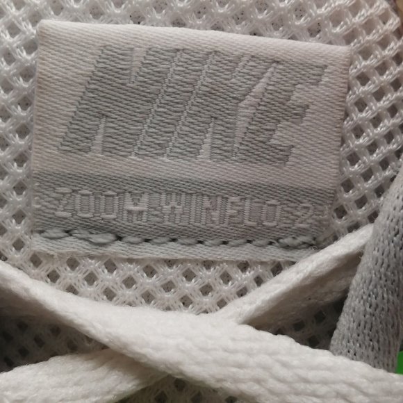 Nike Womens Sneaker Zoom WinFlo 2 Green White Lace Up Walking Shoe Low Top 8 - Picture 8 of 9
